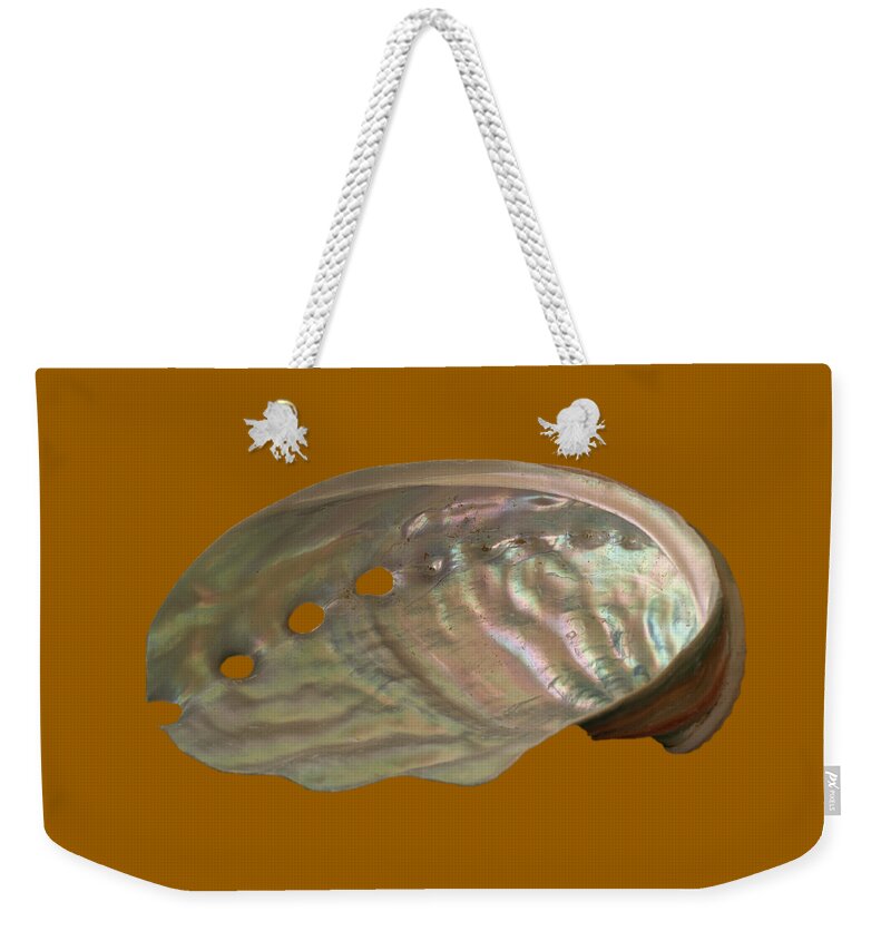 Shell Weekender Tote Bag featuring the photograph Shell Transparency by Richard Goldman