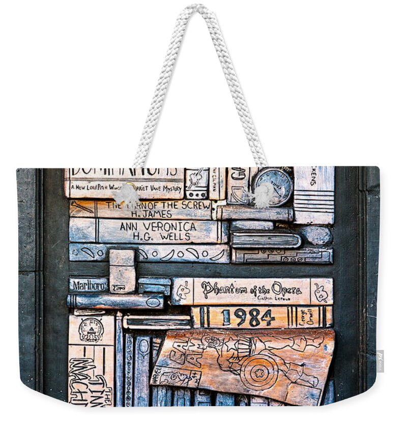 Books Weekender Tote Bag featuring the photograph Shelved - 5 by Christopher Holmes