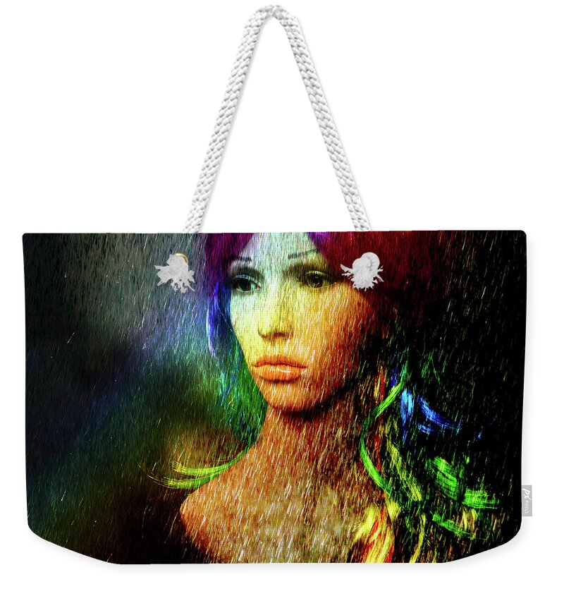 Rainbow Weekender Tote Bag featuring the photograph She's like a rainbow by LemonArt Photography