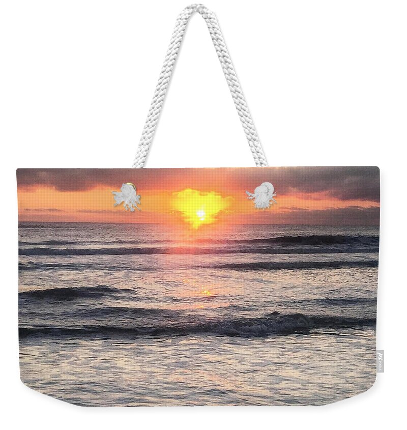 Heart Weekender Tote Bag featuring the photograph Radiance by LeeAnn Kendall