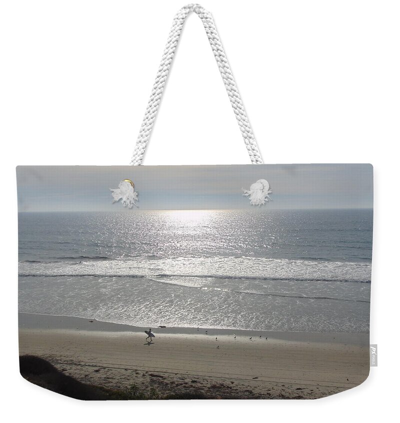 Beach Weekender Tote Bag featuring the photograph Shining Waters by Chanler Simmons