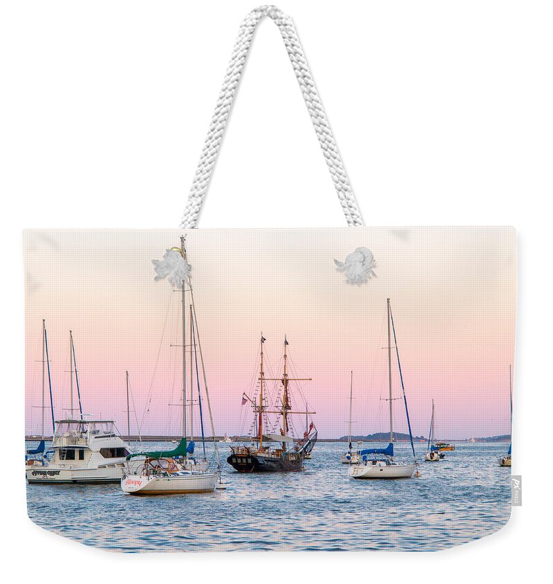 Boston Weekender Tote Bag featuring the photograph Ship Out of Time by SR Green