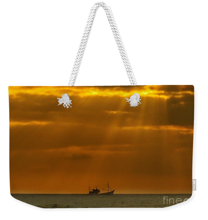 Atlantic Ocean Weekender Tote Bag featuring the photograph Ship Rest by Metaphor Photo