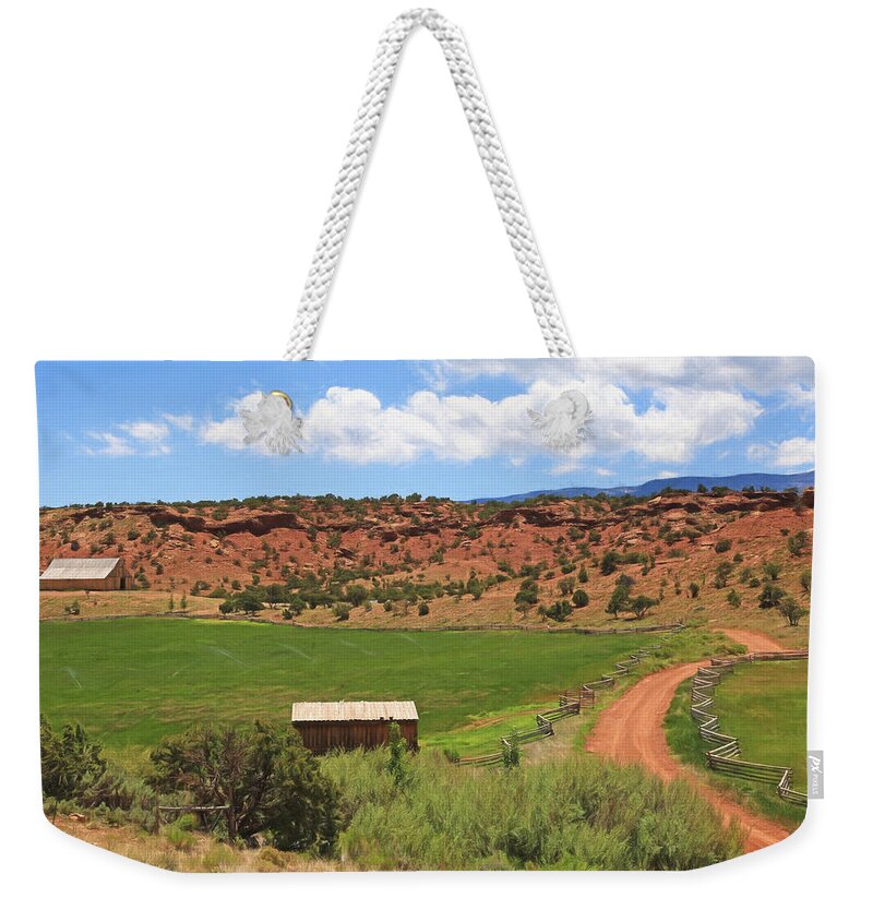 Ranch Weekender Tote Bag featuring the photograph Shooting Star Ranch 2 by Donna Kennedy