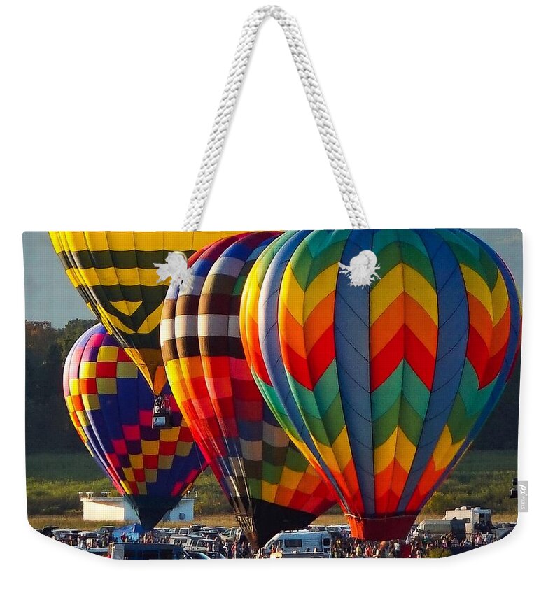  Weekender Tote Bag featuring the photograph Show your colors by Kendall McKernon