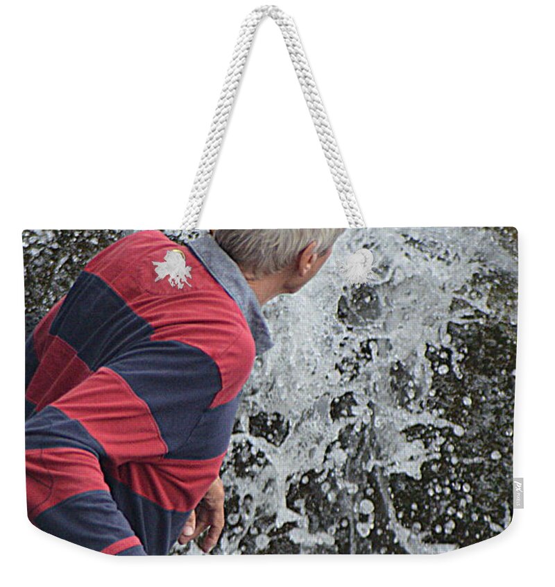 Water Weekender Tote Bag featuring the photograph Shower by Andy Thompson