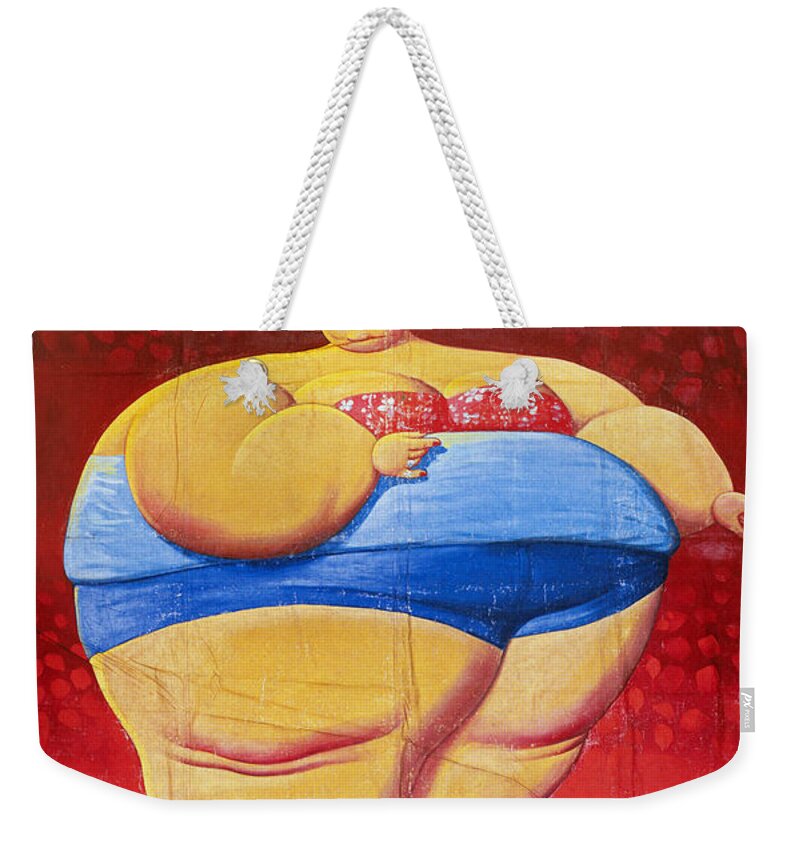 1949 Weekender Tote Bag featuring the photograph SIDESHOW POSTER, c1949 by Granger