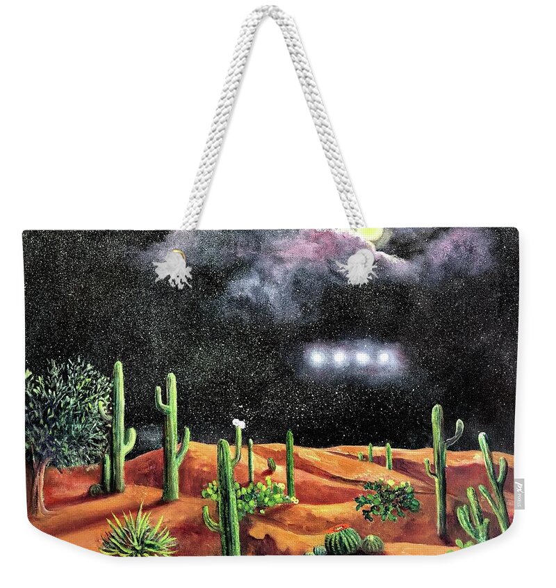 Unknown Weekender Tote Bag featuring the painting Silence by Rand Burns