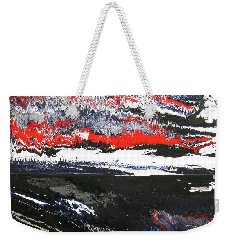 Fusionart Weekender Tote Bag featuring the painting Silent Tempest by Ralph White