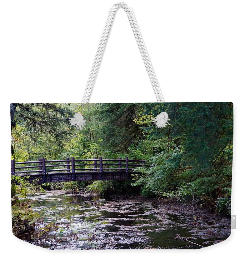 Nature Weekender Tote Bag featuring the photograph Silver Creek Falls #38 by Ben Upham III