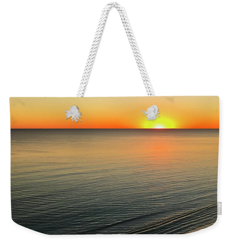 Simple Weekender Tote Bag featuring the photograph Simple Sunset by Walt Foegelle