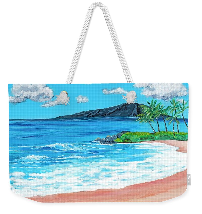  Beaches Weekender Tote Bag featuring the painting Simply Maui 18 x 24 by Santana Star