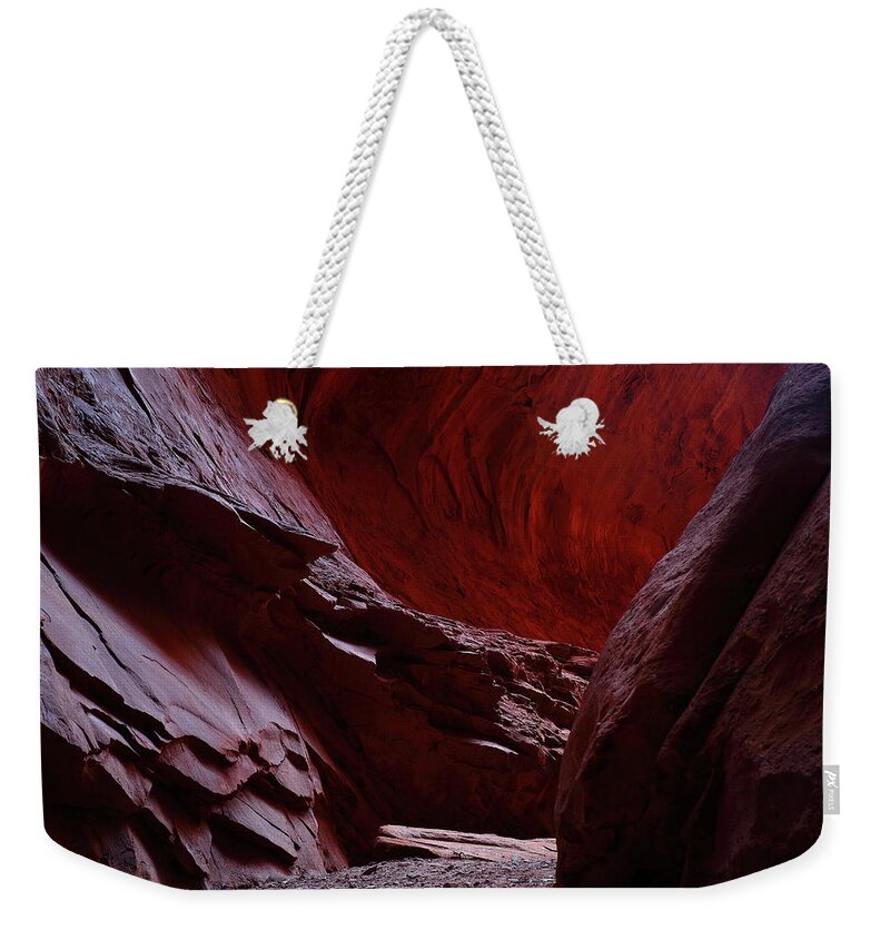 Singing Weekender Tote Bag featuring the photograph Singing Canyon at Grand Staircase Escalante National Monument in Utah by Jetson Nguyen