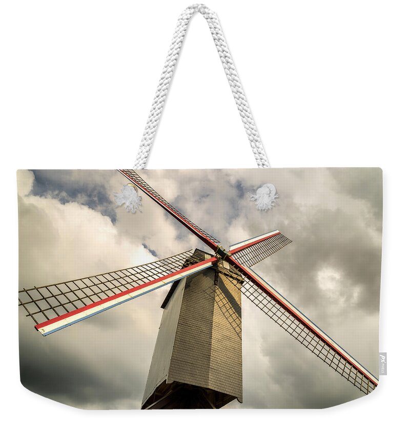Brugge Weekender Tote Bag featuring the photograph Sint Janshuismolen Windmill 2 by Pablo Lopez
