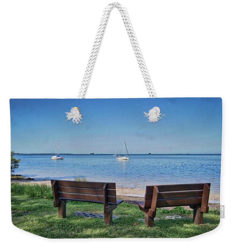 Aurorahdr 2017 Weekender Tote Bag featuring the photograph Sit and relax by Jane Luxton