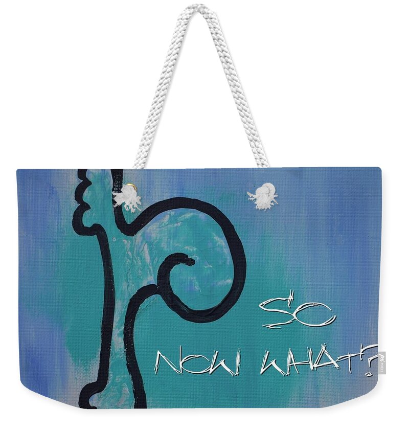 Skredch Weekender Tote Bag featuring the painting SK218040204 So now what by Eduard Meinema