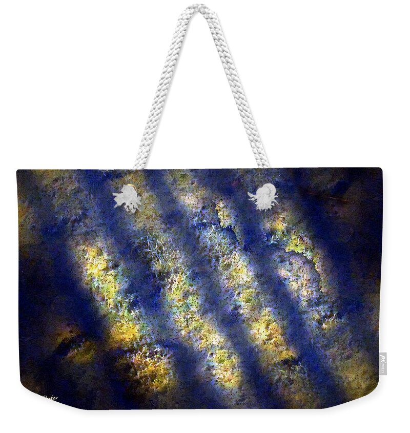 Abstract Weekender Tote Bag featuring the painting Skeletal Memory by RC DeWinter