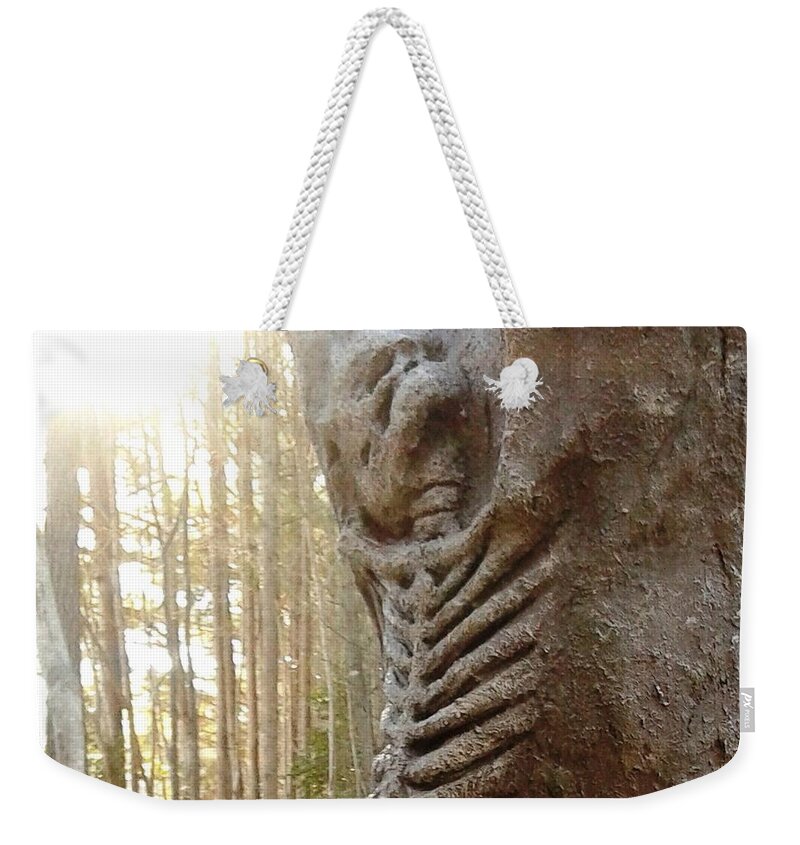Skeleton Weekender Tote Bag featuring the photograph Skeleton Tree by Emily Page