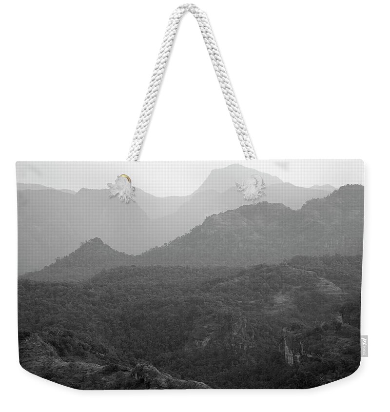 Rolling Weekender Tote Bag featuring the photograph SKN 4443 Rolling Landscape by Sunil Kapadia