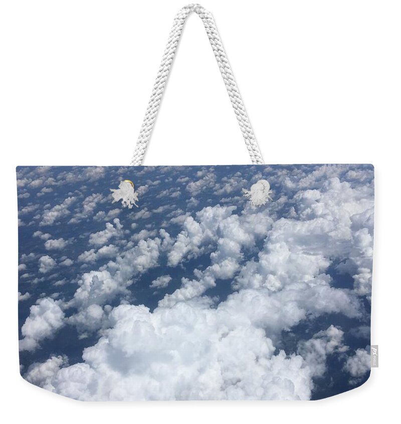Clouds Weekender Tote Bag featuring the photograph Sky Bird by Pamela Henry