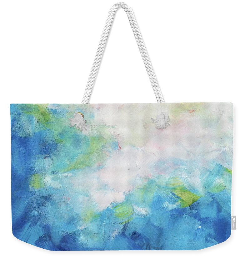 Art Weekender Tote Bag featuring the painting Sky Fall by Angela Treat Lyon