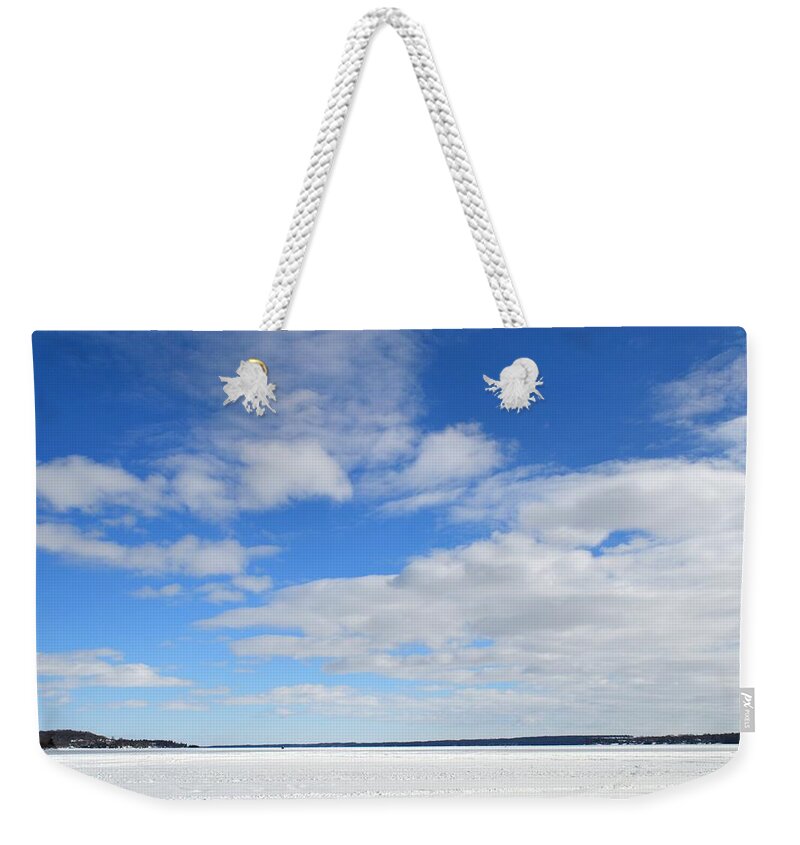 Abstract Weekender Tote Bag featuring the photograph Sky On February 12, 2018 by Lyle Crump