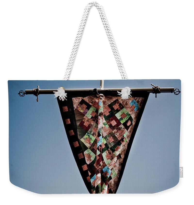 Quilt Weekender Tote Bag featuring the photograph Sky quilt by Scott Sawyer
