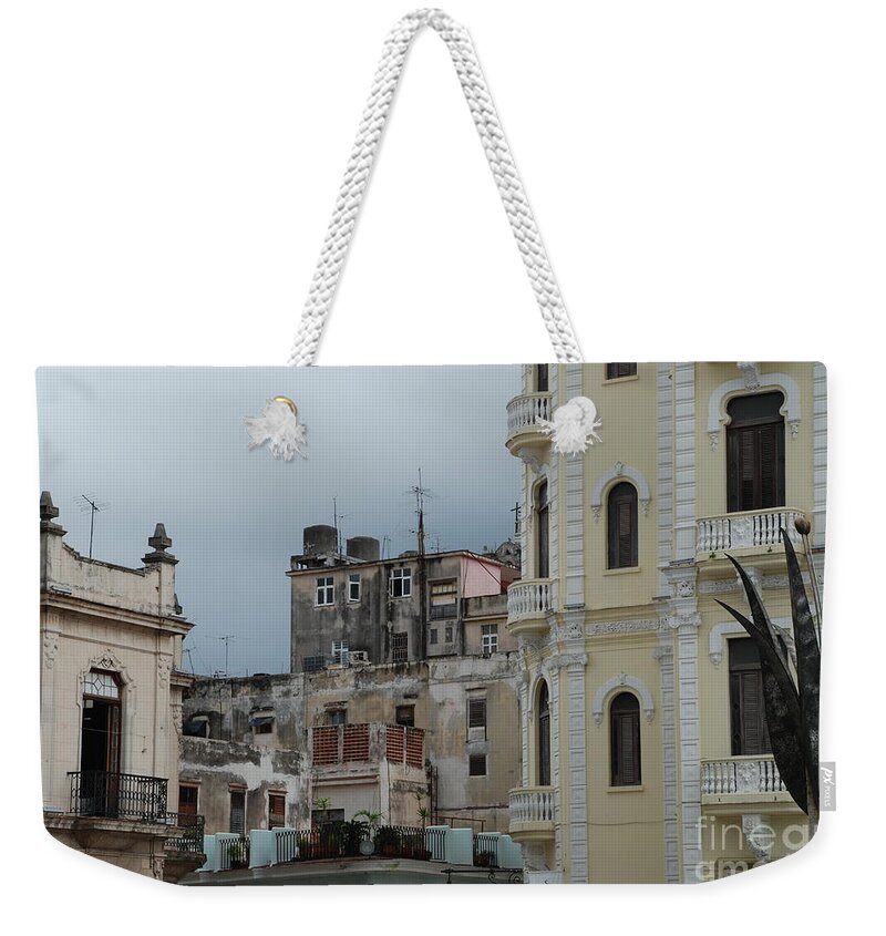 Cuba Weekender Tote Bag featuring the photograph Skyline by Jim Goodman