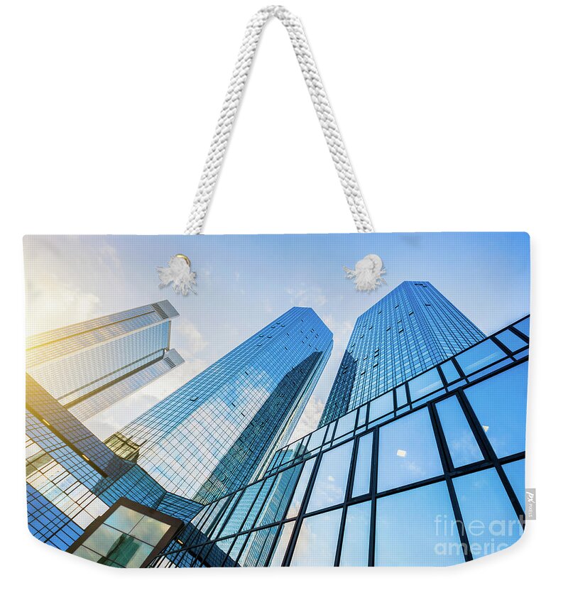 Abstract Weekender Tote Bag featuring the photograph Skyscrapers by JR Photography