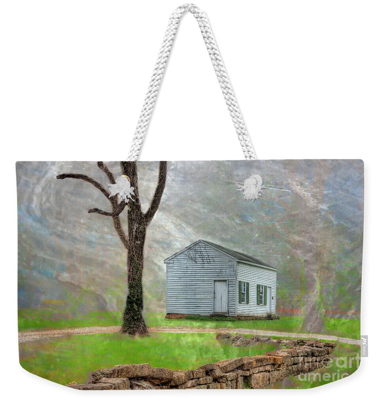 Hdr Weekender Tote Bag featuring the photograph Slave House by Larry Braun