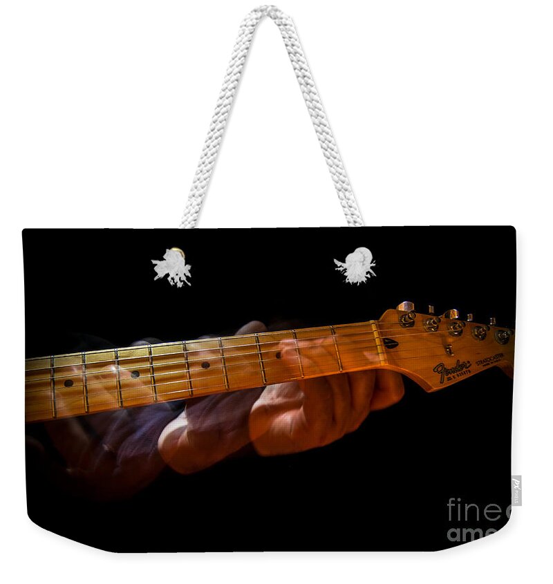 Guitar Weekender Tote Bag featuring the photograph Slo - Hand by Robert Frederick