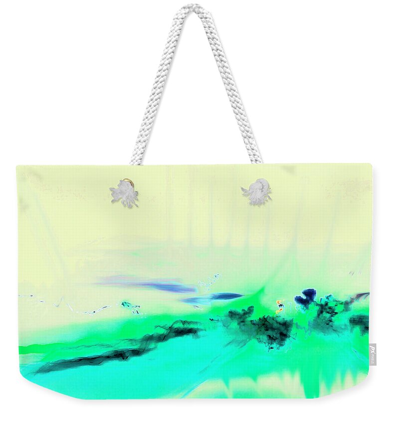 Abstract Weekender Tote Bag featuring the photograph Smoke and Mirrors by Mary Bedy