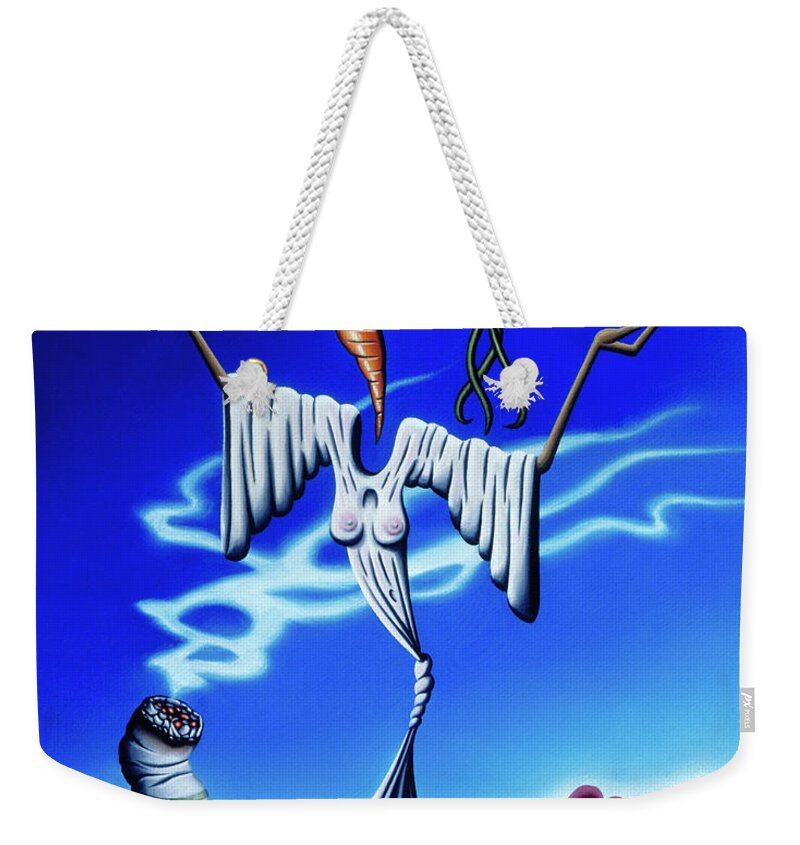  Weekender Tote Bag featuring the painting Smoke Dance by Paxton Mobley