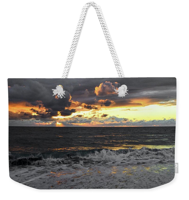 Sunset Weekender Tote Bag featuring the photograph Smoke n Fire by Bradley Dever