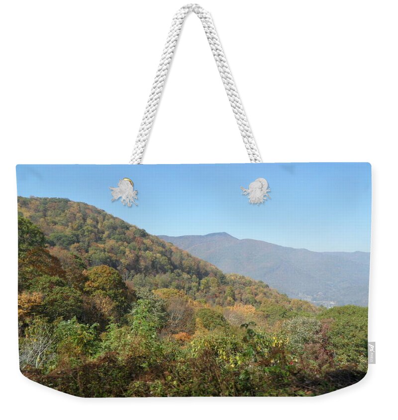 Smoky Mountains Weekender Tote Bag featuring the photograph Smokies 11 by Val Oconnor