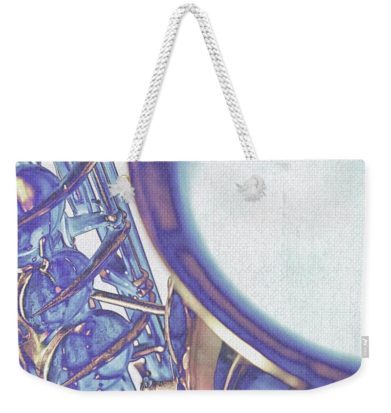 Saxophone Weekender Tote Bag featuring the photograph Smooth Sax by Pamela Williams