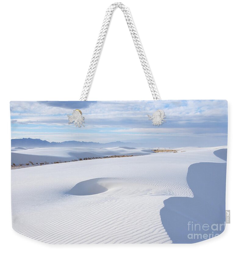White Sands Weekender Tote Bag featuring the photograph Soft Enchantment by Vivian Christopher
