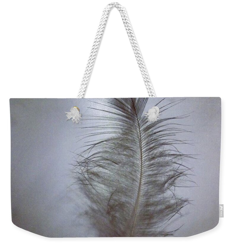 Feather Weekender Tote Bag featuring the photograph Softly As You Go by Denise Railey