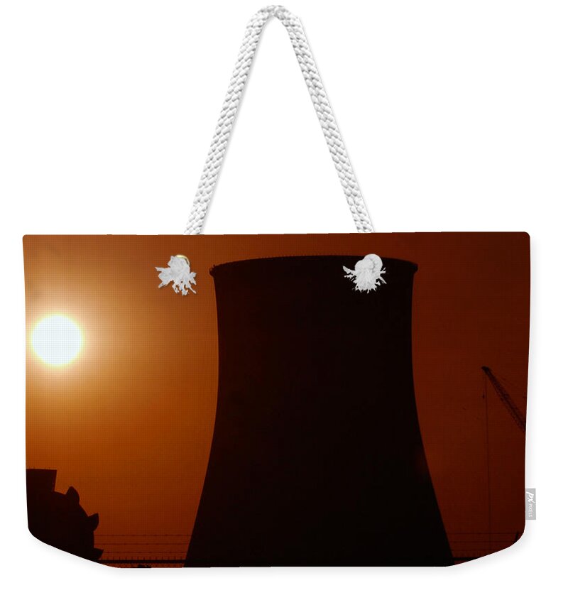 Solar Weekender Tote Bag featuring the photograph Solar Nuclear Coal by David Lee Thompson