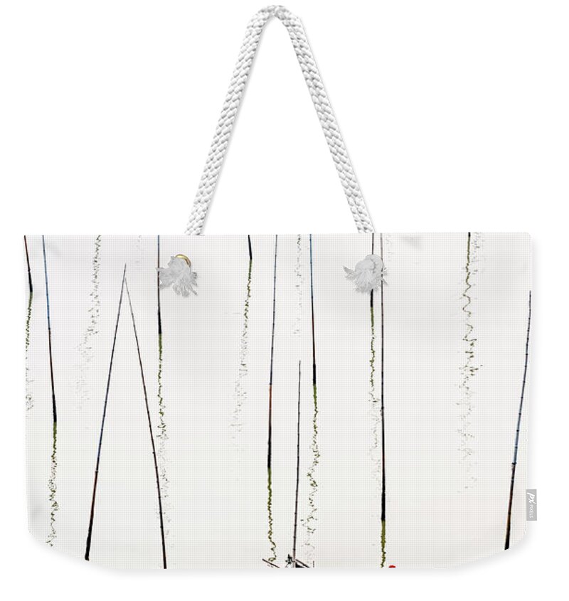 Asia Weekender Tote Bag featuring the photograph Solitude by Usha Peddamatham