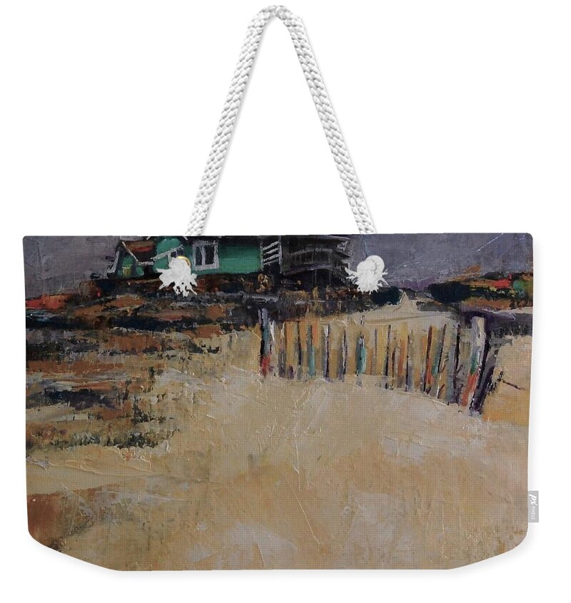 Beach Weekender Tote Bag featuring the painting Some Day I Want To Live Here by Jean Cormier