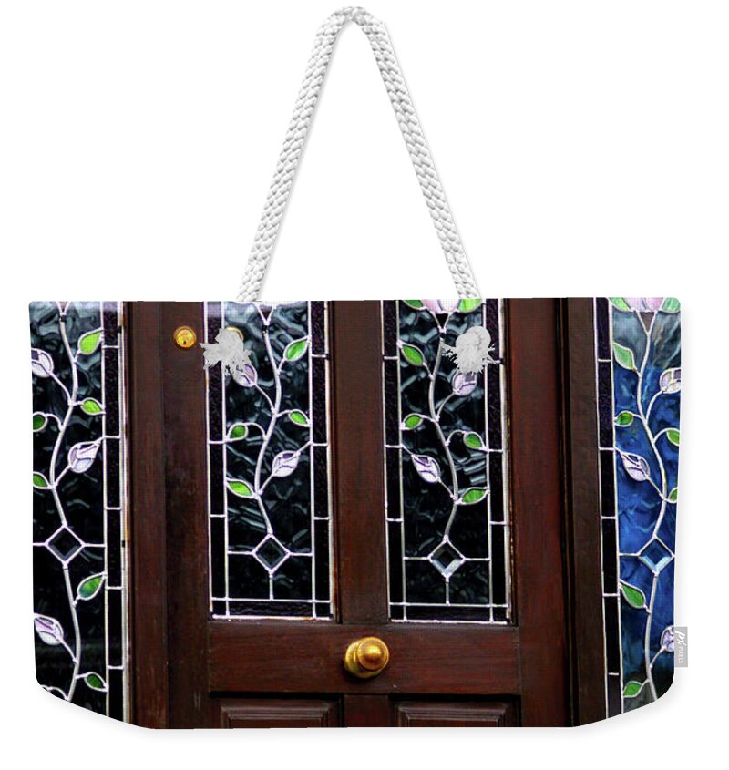 Fine Art Photography Weekender Tote Bag featuring the photograph Someone's at the Door by Patricia Griffin Brett