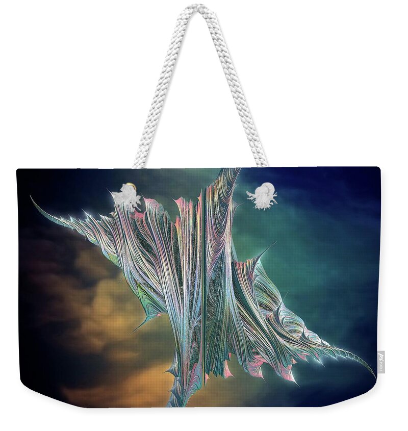Sky Weekender Tote Bag featuring the digital art Something in the night sky by Lilia S