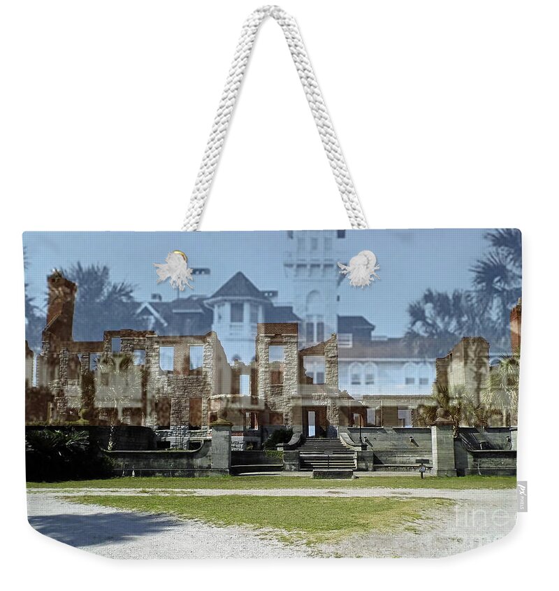 Ruin Weekender Tote Bag featuring the digital art Somewhere In Time II by D Hackett