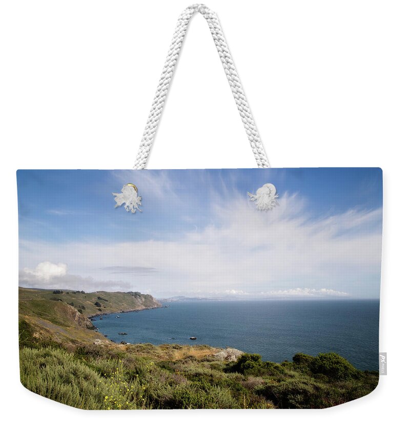 Beach Weekender Tote Bag featuring the photograph Sonoma Coastline by Lana Trussell