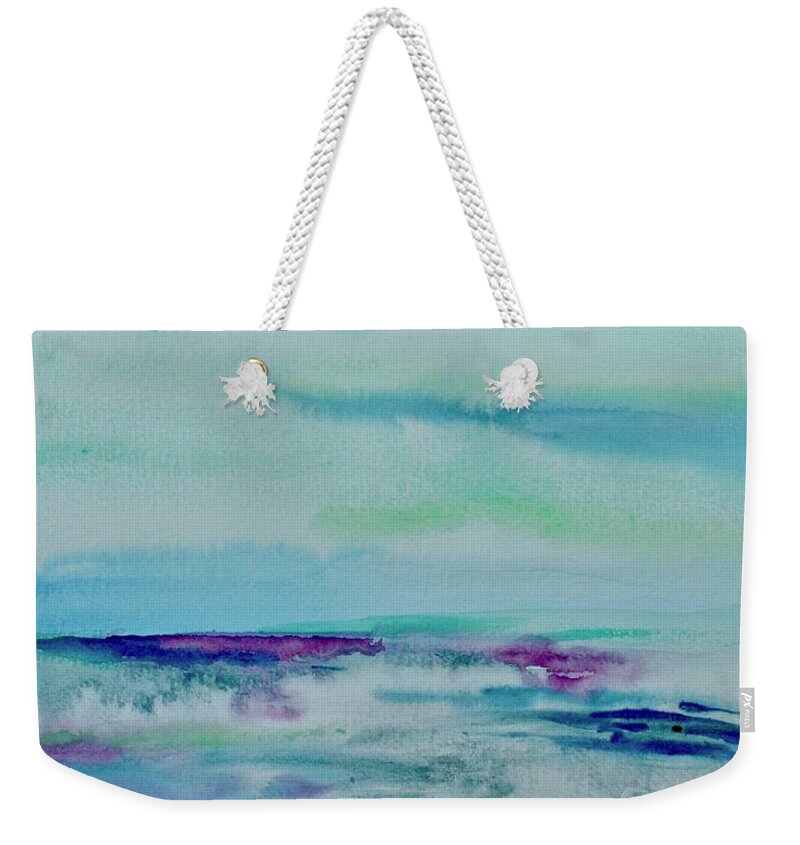 Landscape Weekender Tote Bag featuring the painting Soothe by Beverley Harper Tinsley