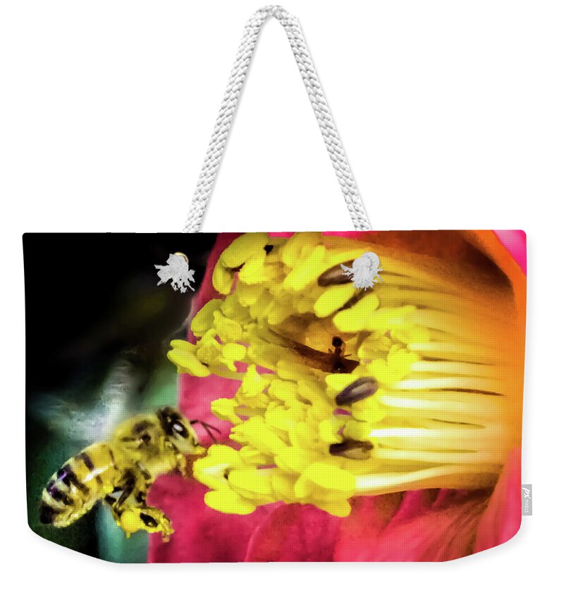 Honeybee Weekender Tote Bag featuring the photograph Soul Of Life by Karen Wiles