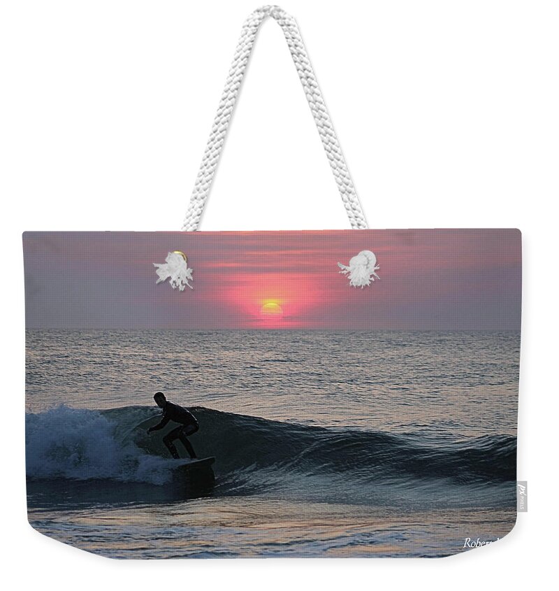 Surf Weekender Tote Bag featuring the photograph Soul Surfer by Robert Banach