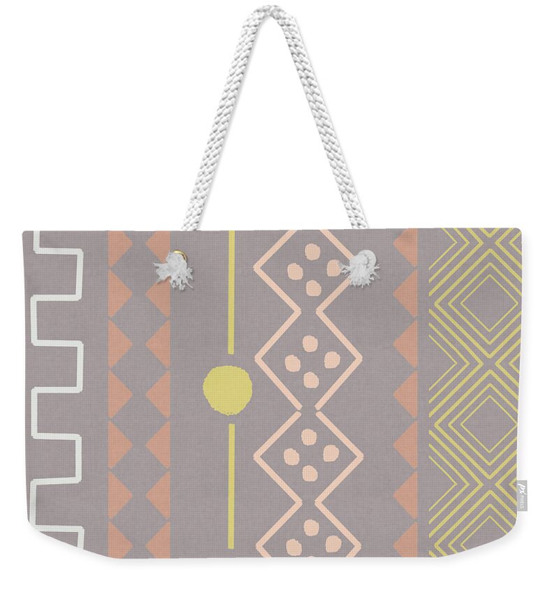  Diamonds Weekender Tote Bag featuring the mixed media Southwest Decorative Design 7- Art by Linda Woods by Linda Woods