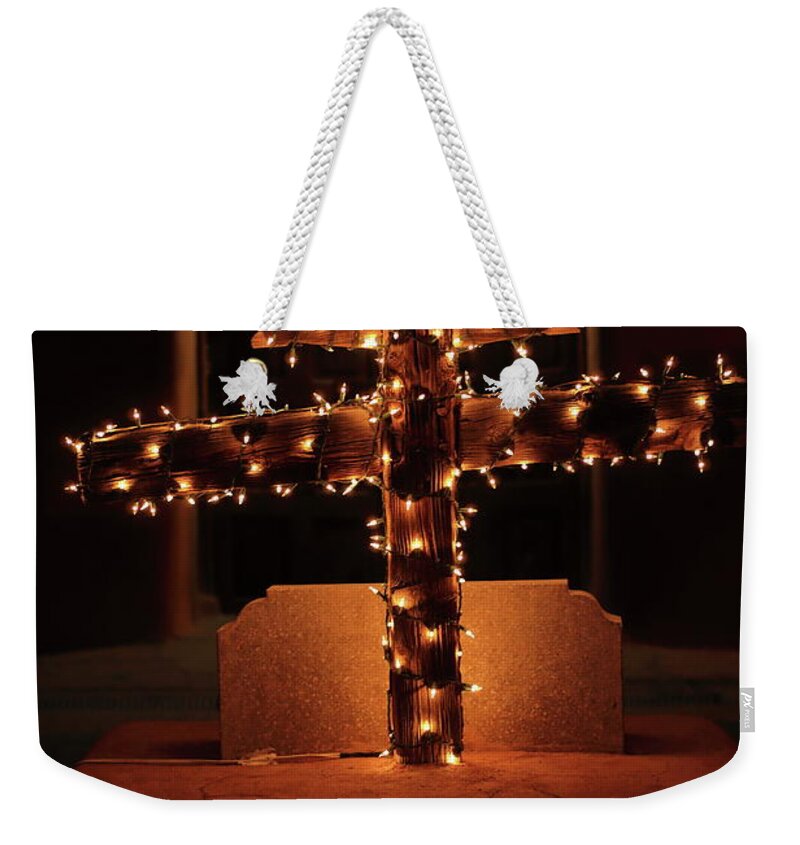 Cross Weekender Tote Bag featuring the photograph Southwestern Christmas by David Diaz